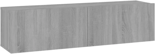 Armoire Murale TV Sonoma Gris 120x30x30 cm Bois d'ingénierie