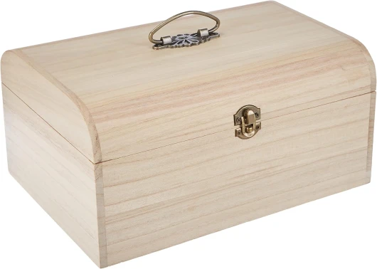 Rayher RAYHER coffret en bois avec des ornements antiques, 29,5 x 20,5 x 14cm, Beige