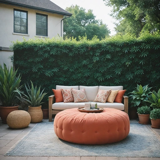 Profitez du confort avec un pouf géant pour vos espaces extérieurs