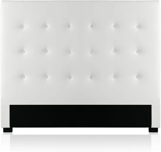 Tête de lit capitonnée Premium 140cm Blanc